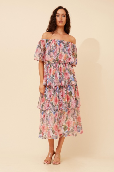SAMARA FLORAL MIDI DRESS