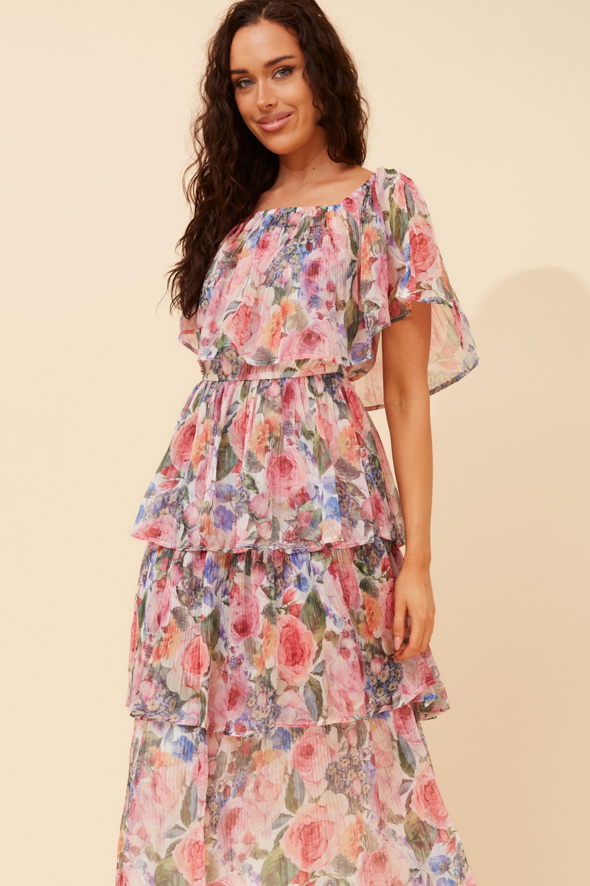 SAMARA FLORAL MIDI DRESS