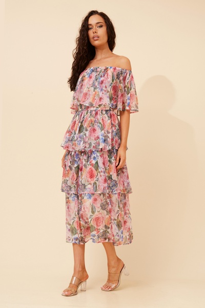 SAMARA FLORAL MIDI DRESS