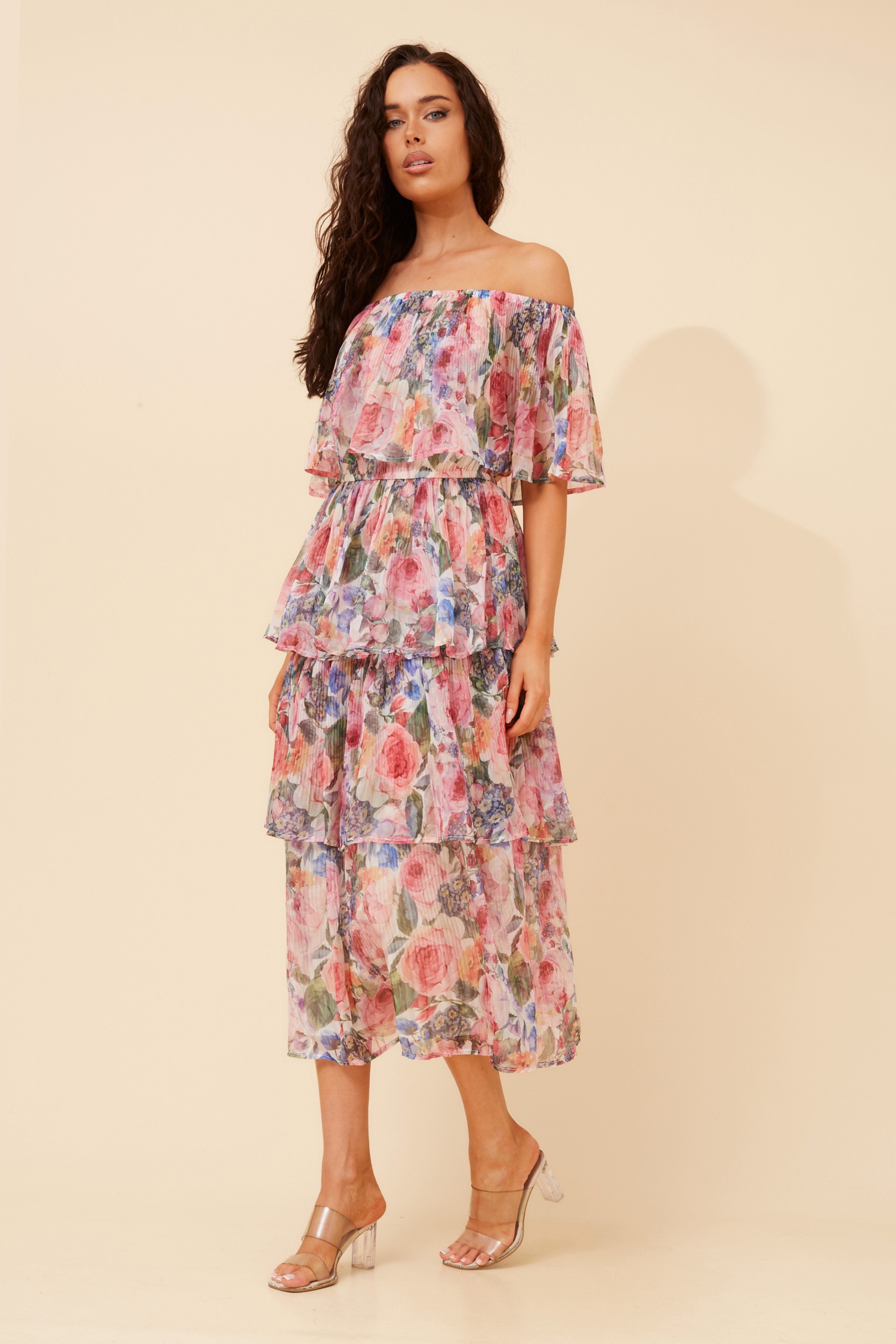 SAMARA FLORAL MIDI DRESS