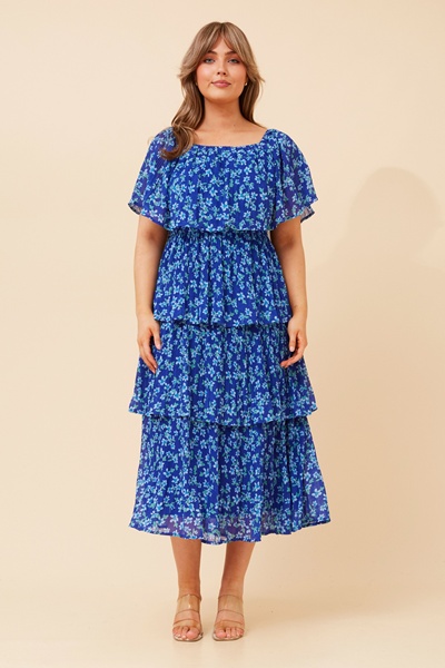 SAMARA FLORAL TIERED DRESS
