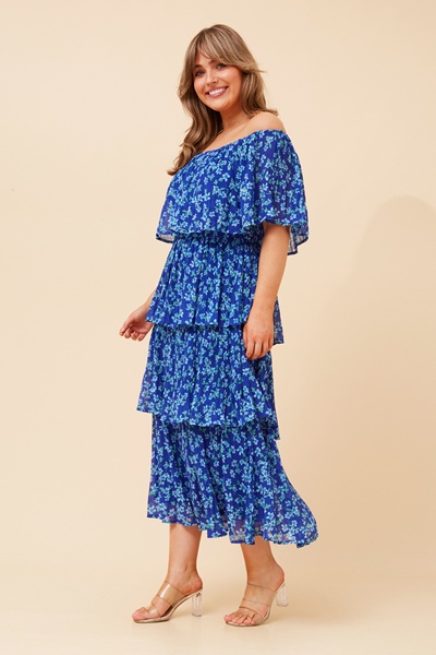 SAMARA FLORAL TIERED DRESS