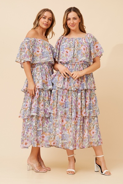 SAMARA FLORAL TIERED DRESS