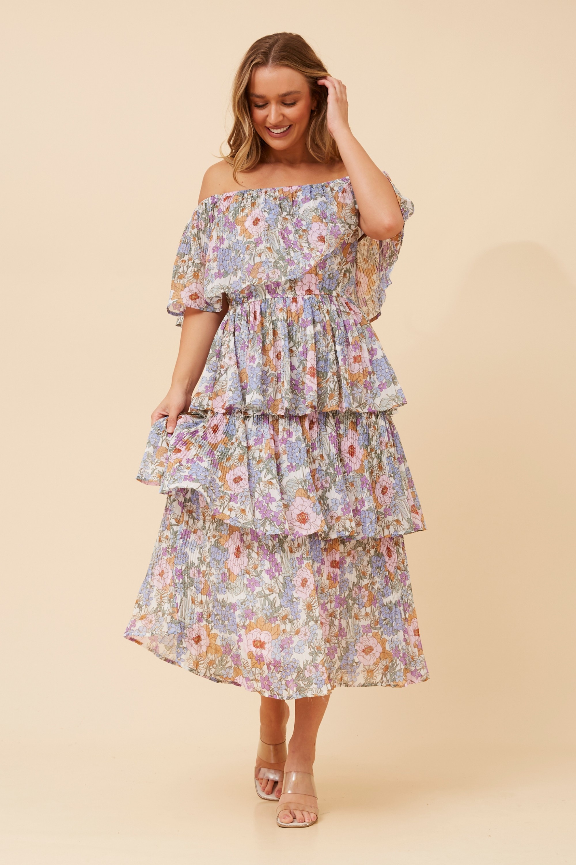 SAMARA FLORAL TIERED DRESS