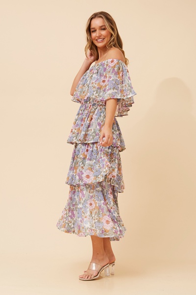 SAMARA FLORAL TIERED DRESS
