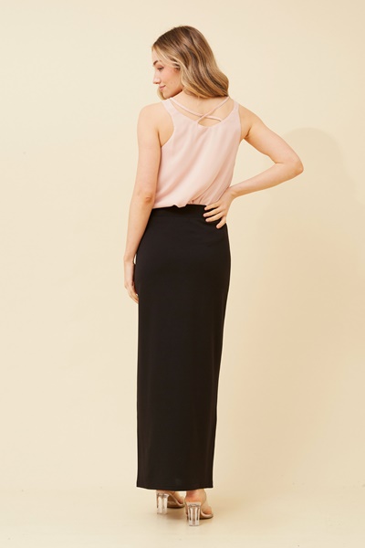 SAMELLA SOLID MAXI SKIRT