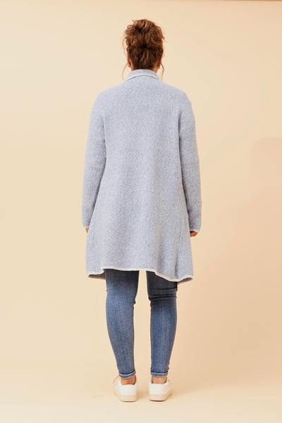 SANDER BLANKET STITCH KNIT COATIGAN