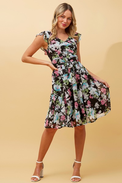 Sandra ditsy print short dress, Buy Online