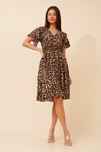 SANDY ANIMAL PRINT DRESS