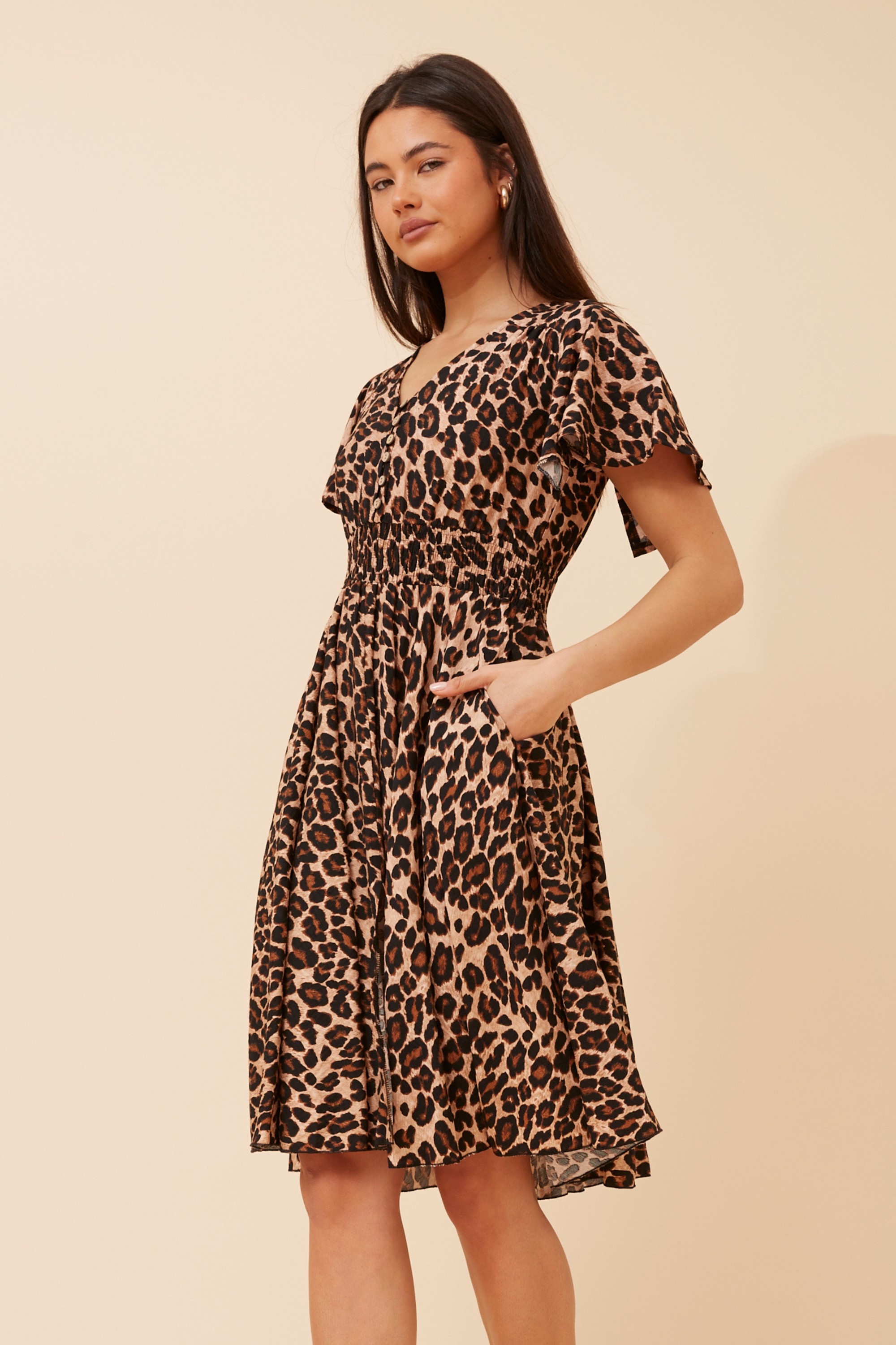 SANDY ANIMAL PRINT DRESS