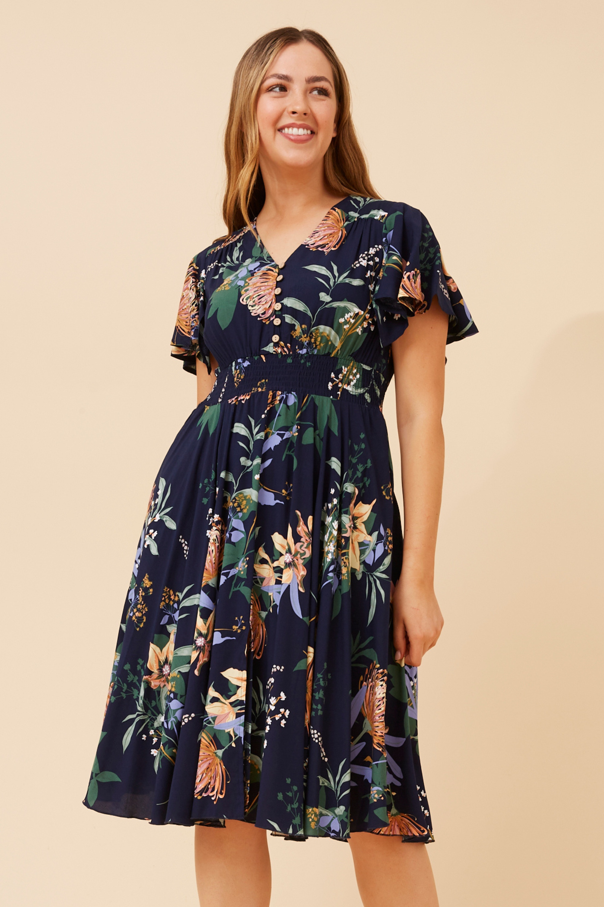 SANDY FLORAL DRESS