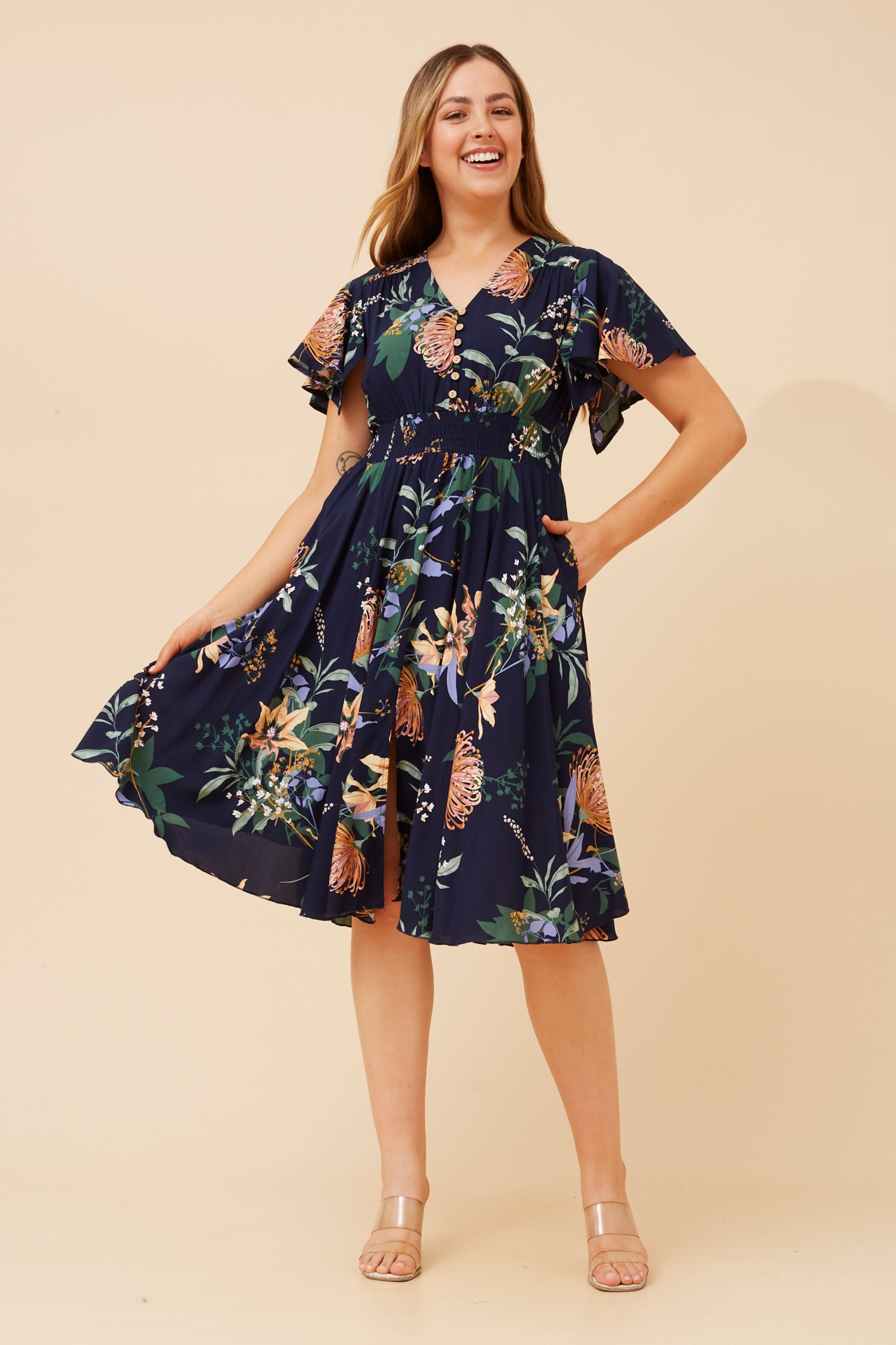 SANDY FLORAL DRESS