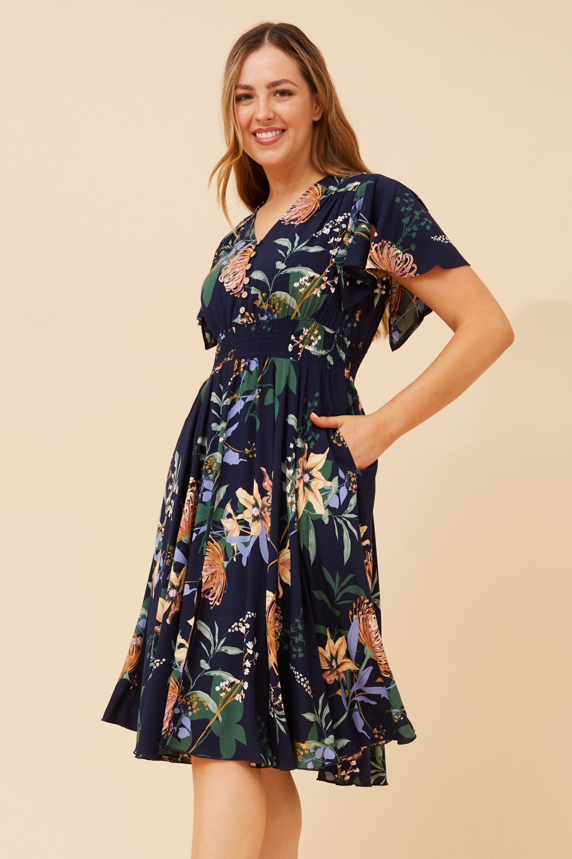 SANDY FLORAL DRESS