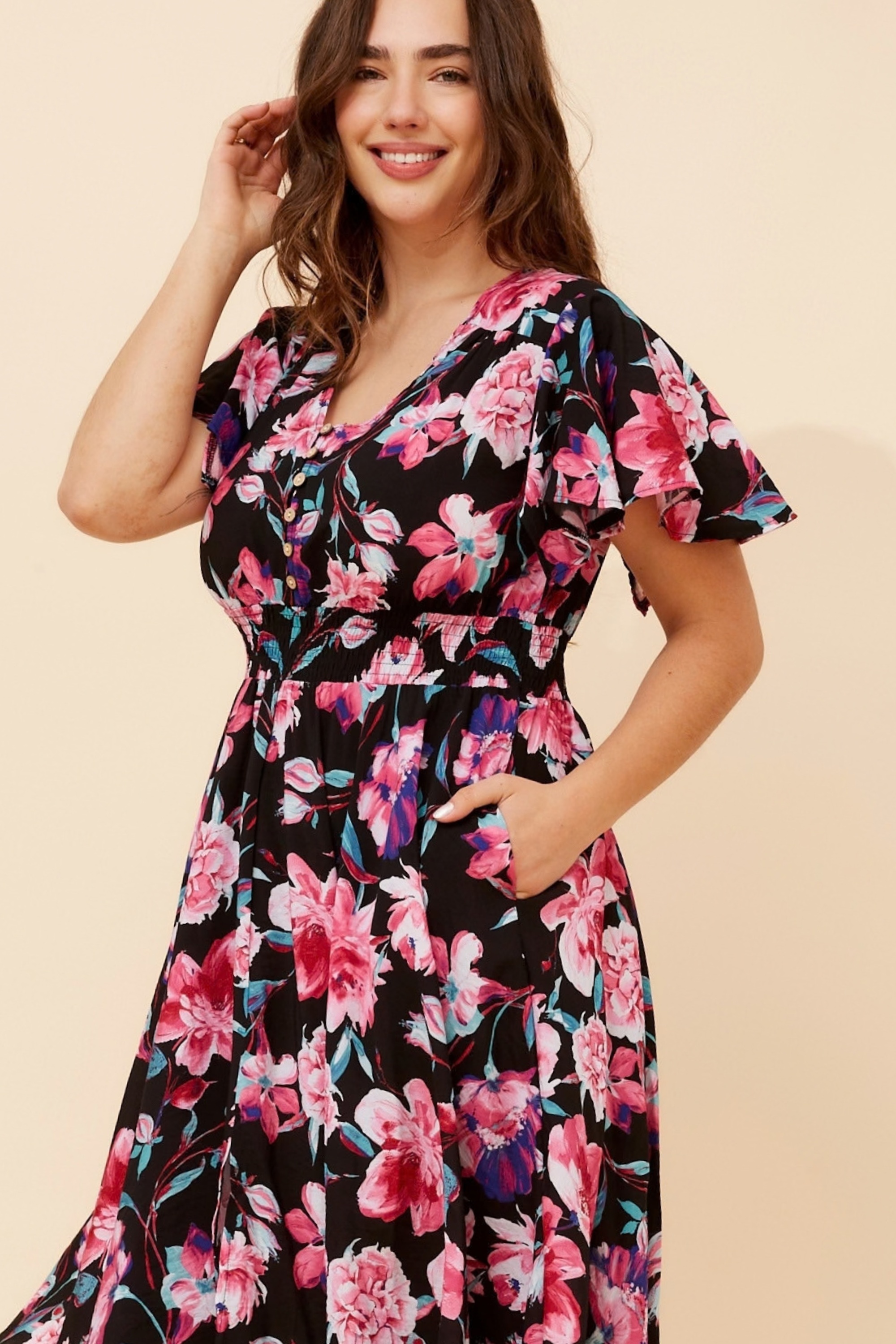 SANDY FLORAL DRESS