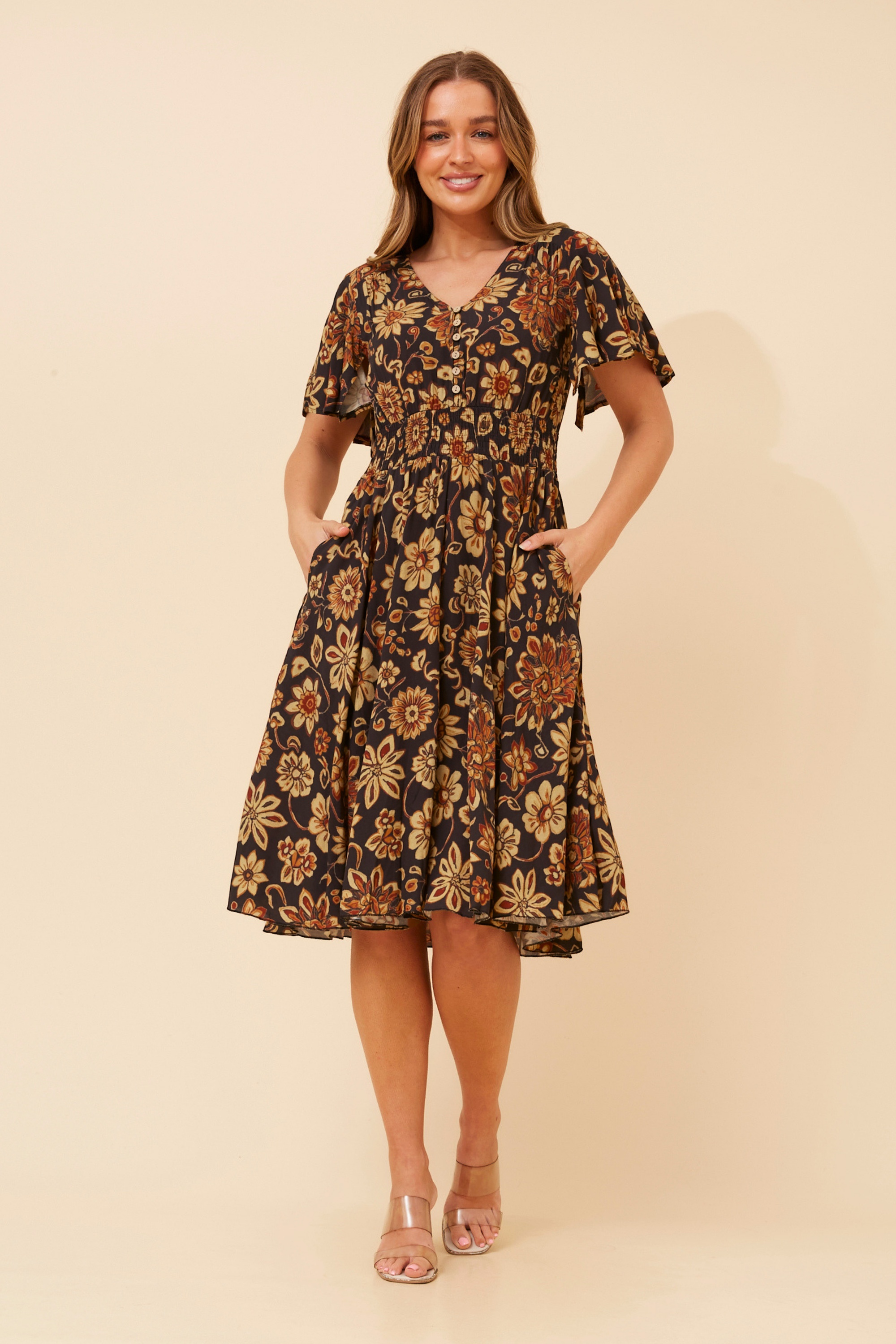 SANDY FLORAL DRESS