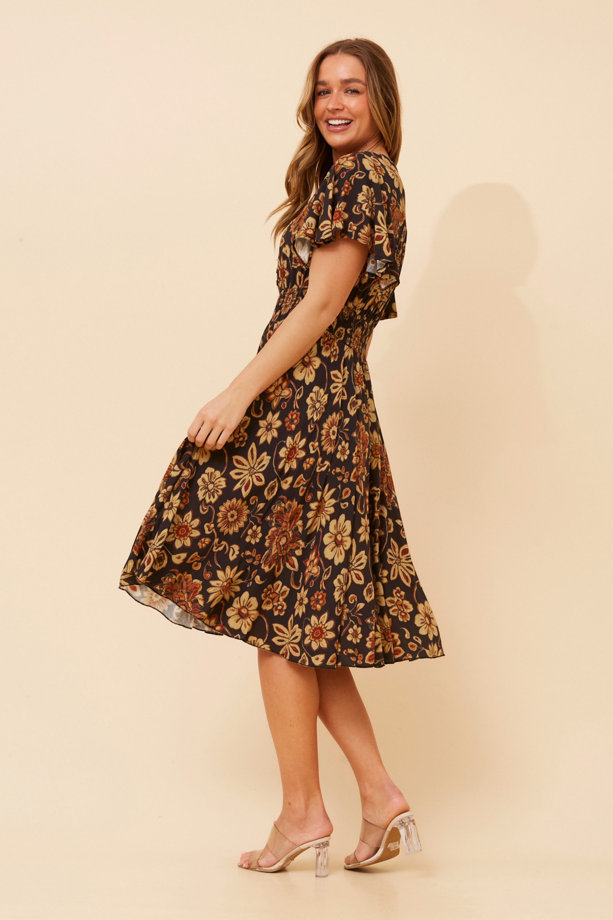 SANDY FLORAL DRESS