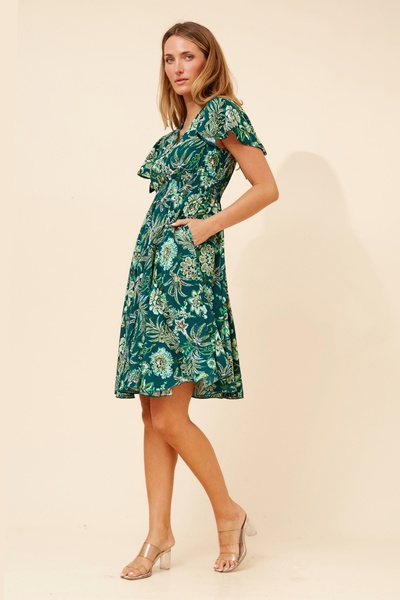 SANDY FLORAL MIDI DRESS
