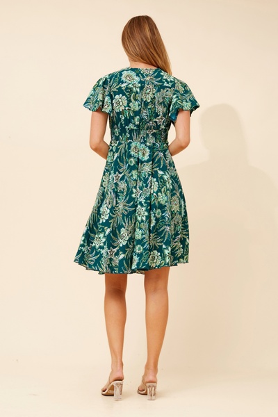 SANDY FLORAL MIDI DRESS