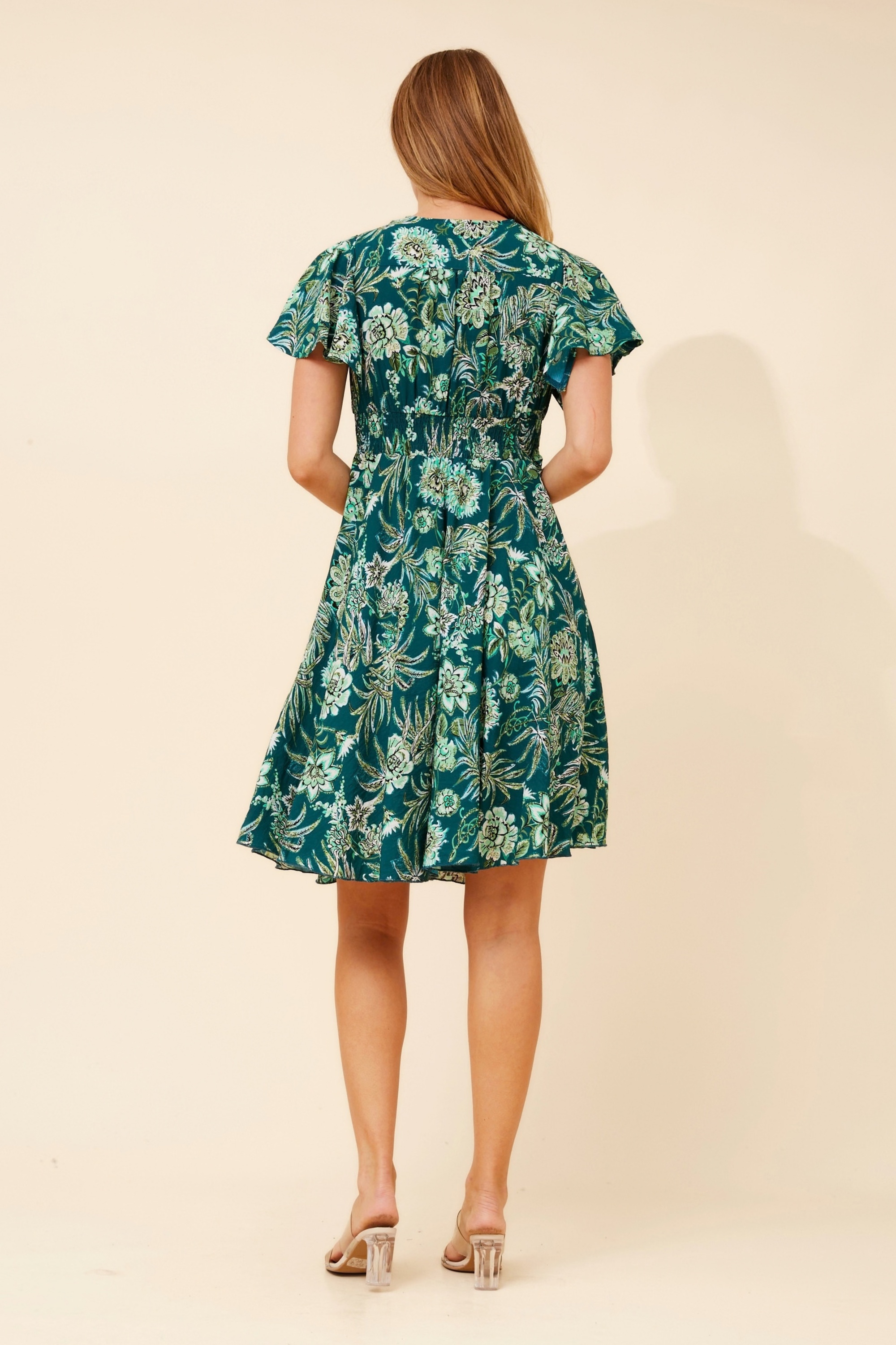 SANDY FLORAL MIDI DRESS