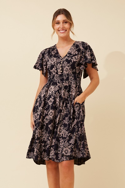 SANDY FLORAL PRINT DRESS