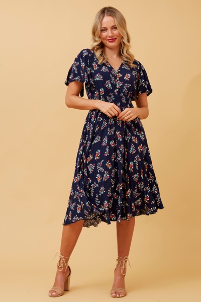 SANDY FLORAL SHORT DRESS