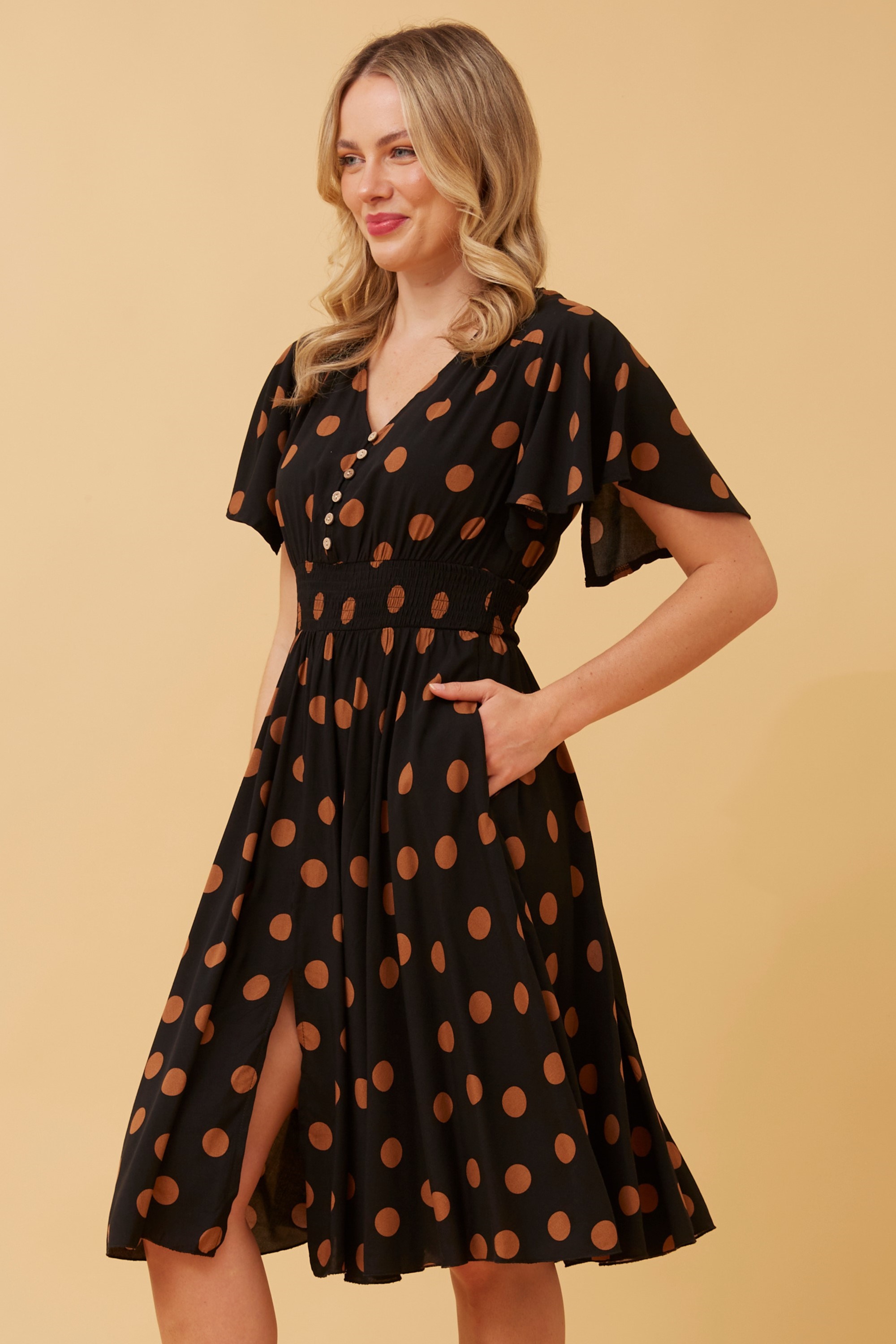 SANDY POLKA DOT DRESS