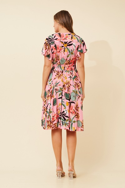 SANDY TROPICAL PRINT DRESS