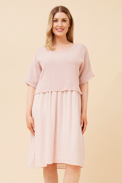 SANTANA LAYERED MESH DRESS