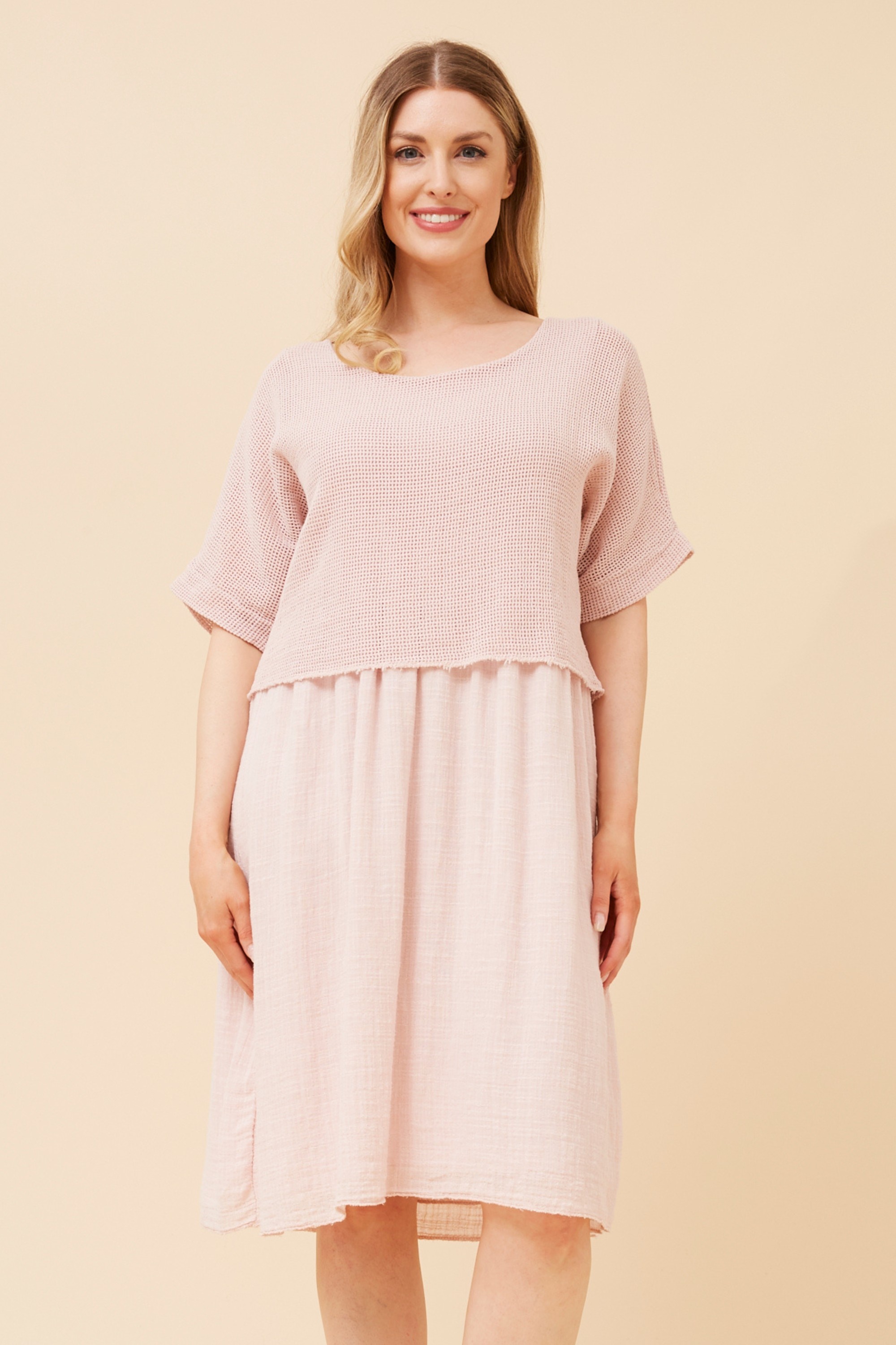 SANTANA LAYERED MESH DRESS