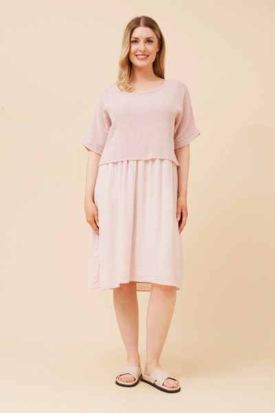 SANTANA LAYERED MESH DRESS