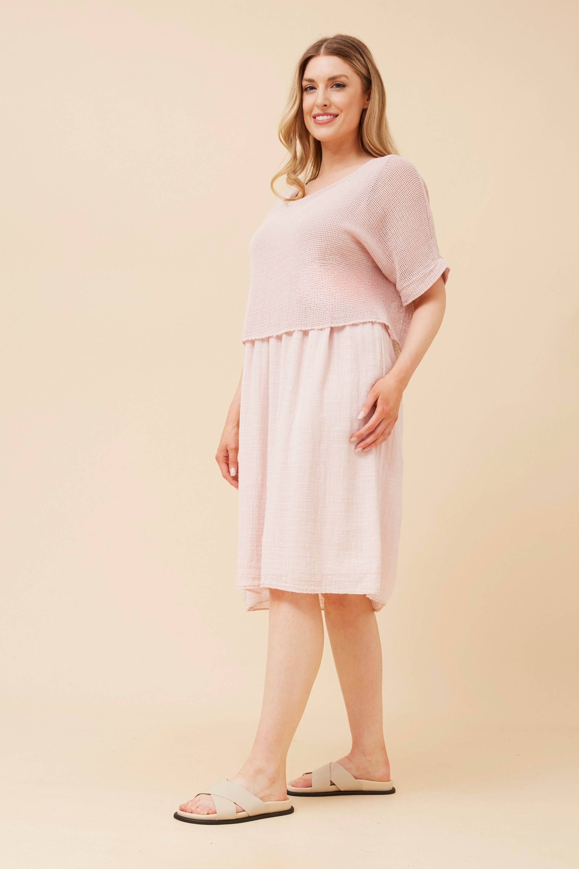 SANTANA LAYERED MESH DRESS