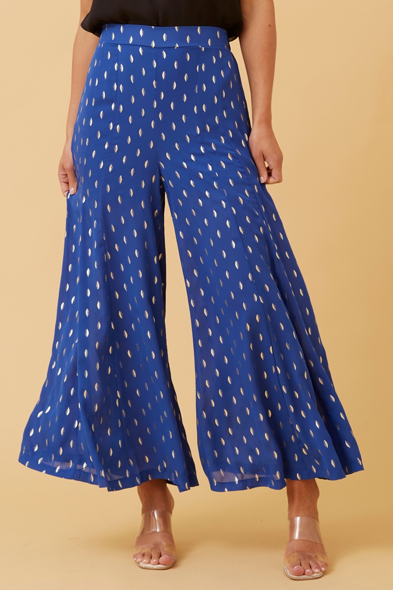 SCOUT GOLD FOIL PRINT PANTS SCOUT GOLD FOIL PRINT PANTS