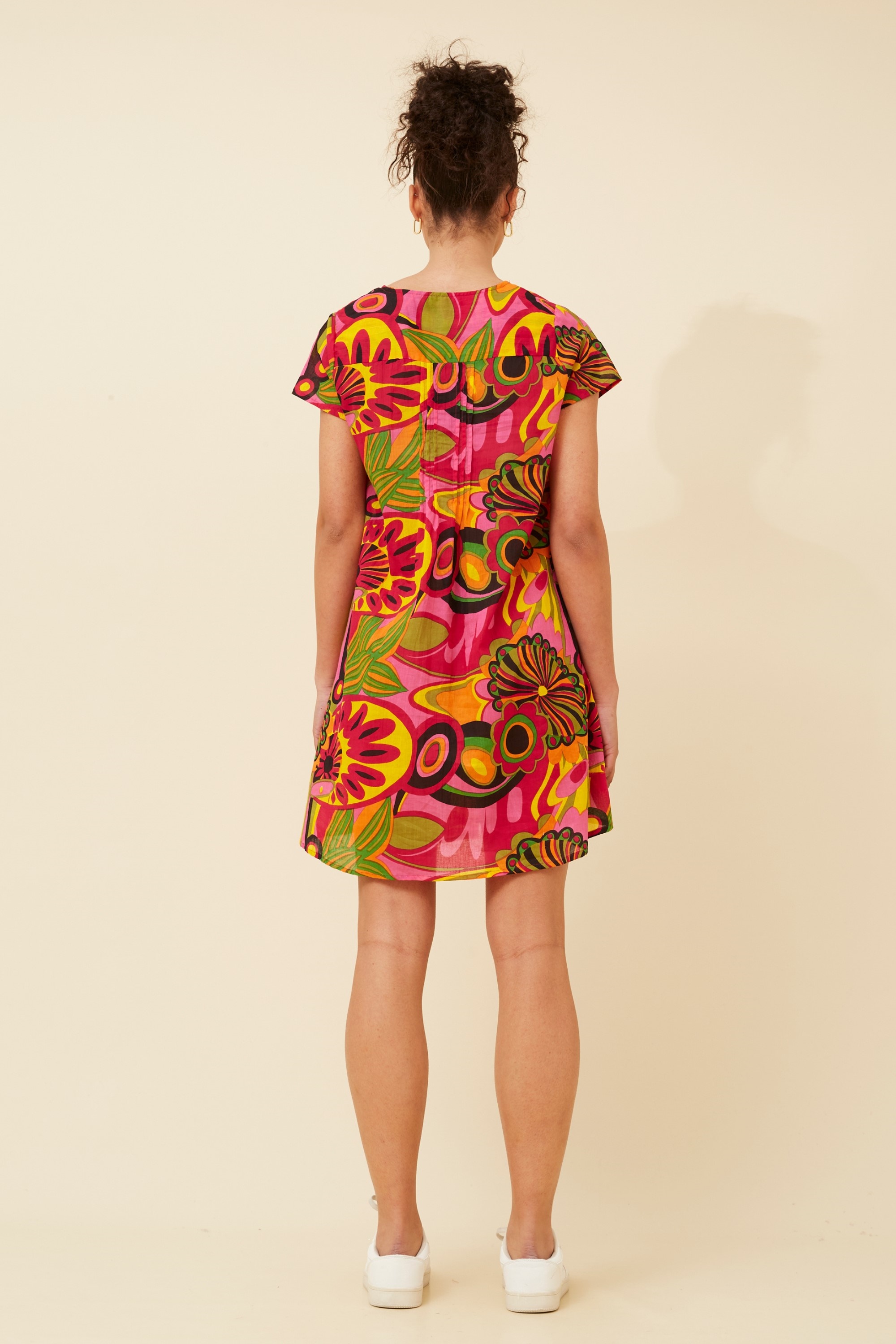 SHALIMAR ABSTRACT PRINT DRESS