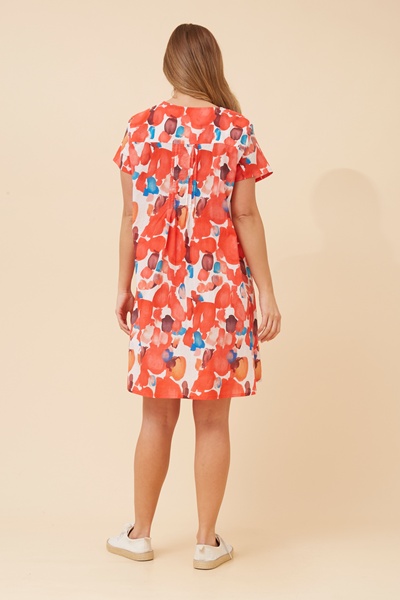 SHALIMAR ABSTRACT PRINT DRESS