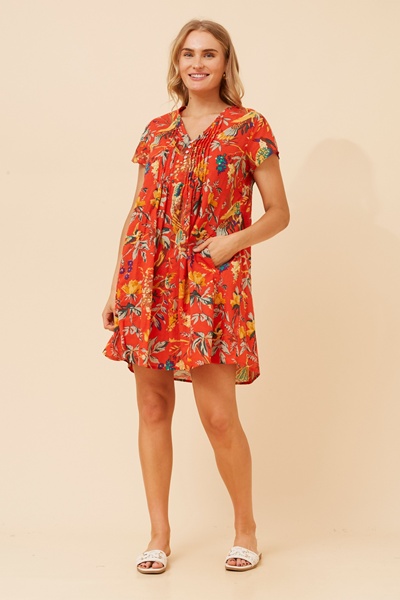 SHALIMAR BOTANICAL PRINT DRESS