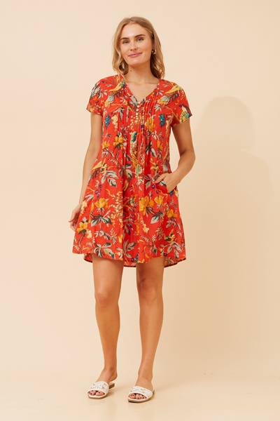 SHALIMAR BOTANICAL PRINT DRESS