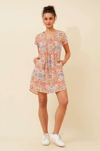SHALIMAR FLORAL SHORT DRESS