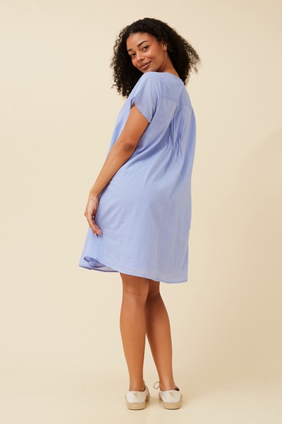 SHALIMAR PLEAT DETAIL DRESS