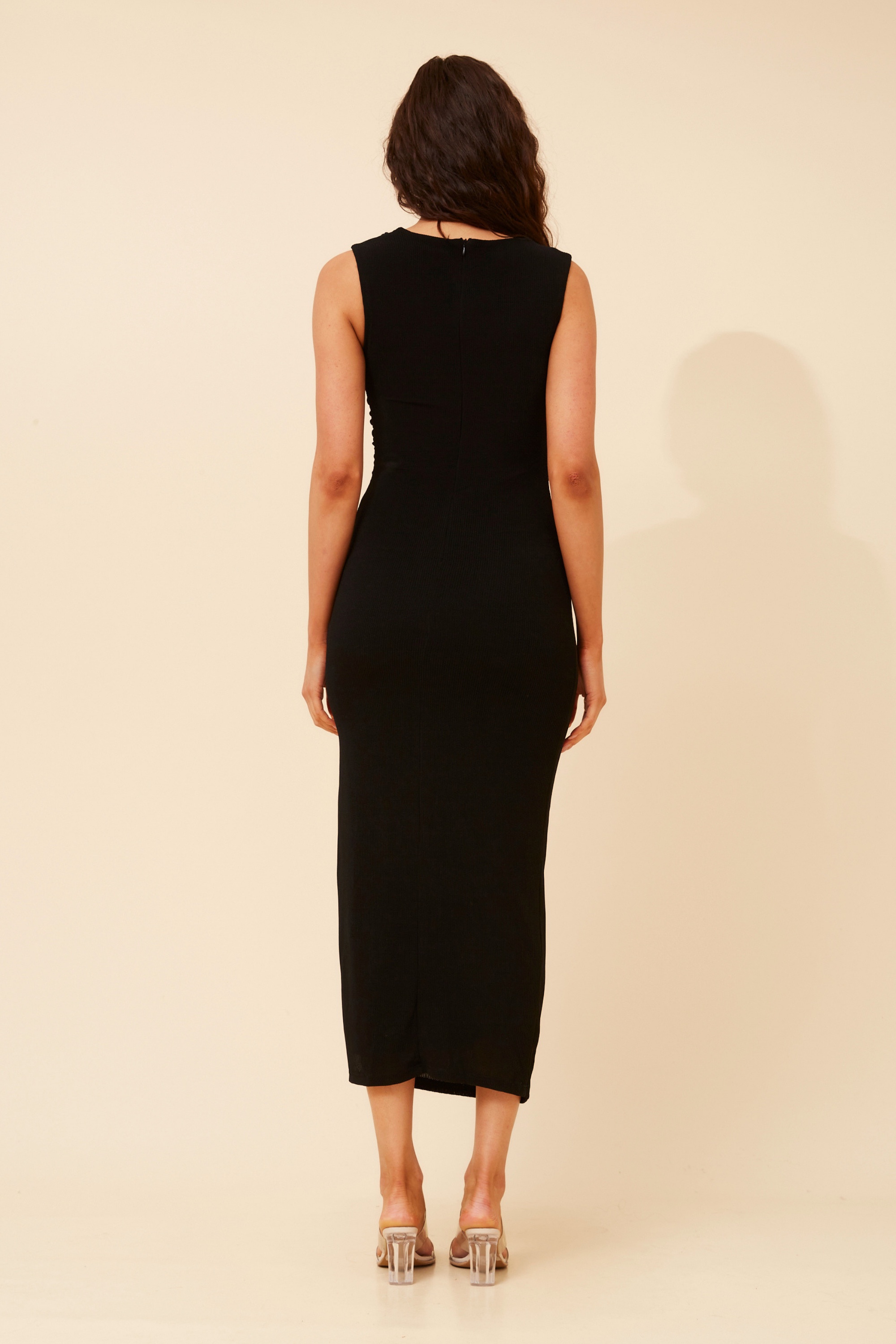 SHANTAL SOLID BODYCON DRESS