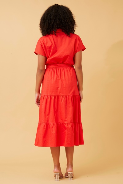 SHANTI TIERED SHIRT DRESS
