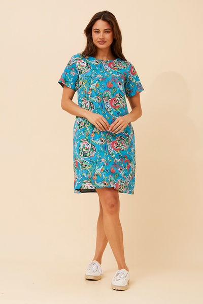SHARVARI REVERSIBLE SHIFT DRESS