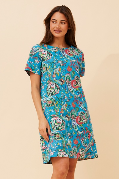 SHARVARI REVERSIBLE SHIFT DRESS