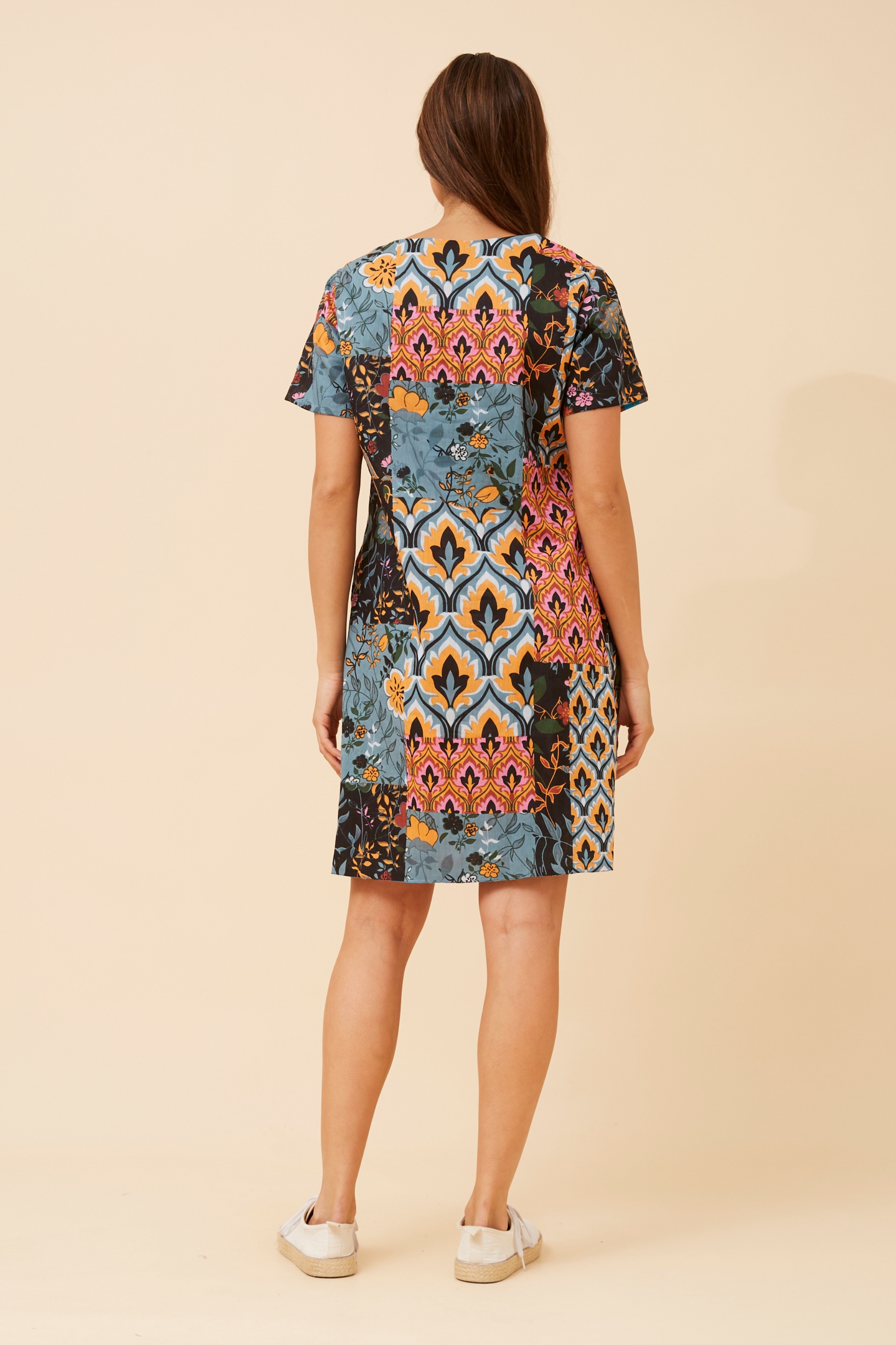 SHARVARI REVERSIBLE SHIFT DRESS
