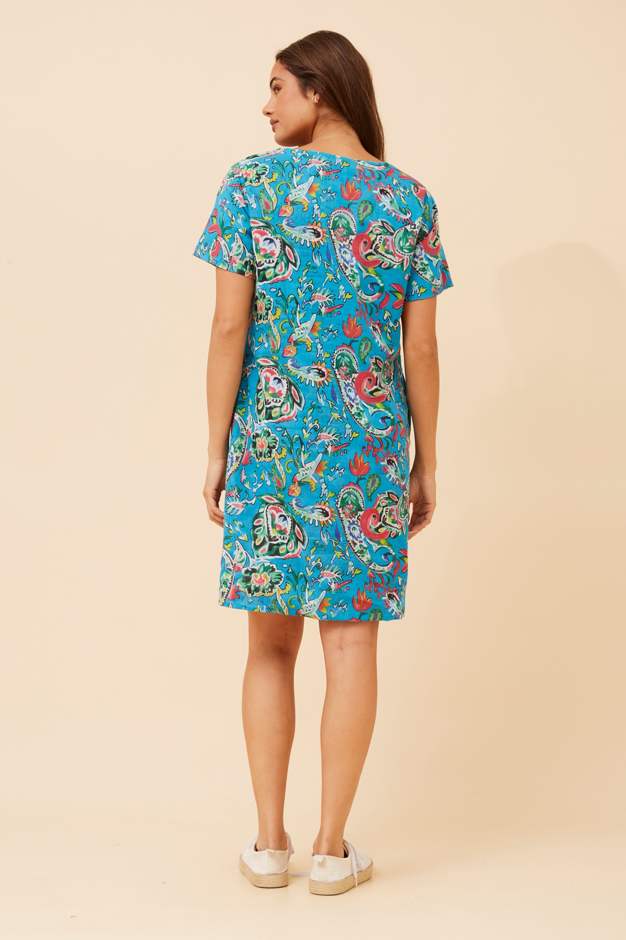 SHARVARI REVERSIBLE SHIFT DRESS