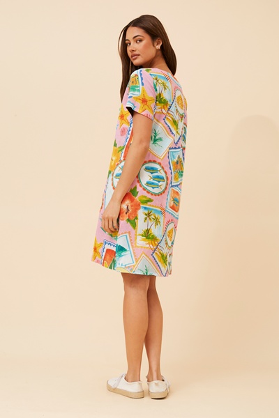 SHARVARI REVERSIBLE SHIFT DRESS