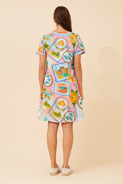 SHARVARI REVERSIBLE SHIFT DRESS