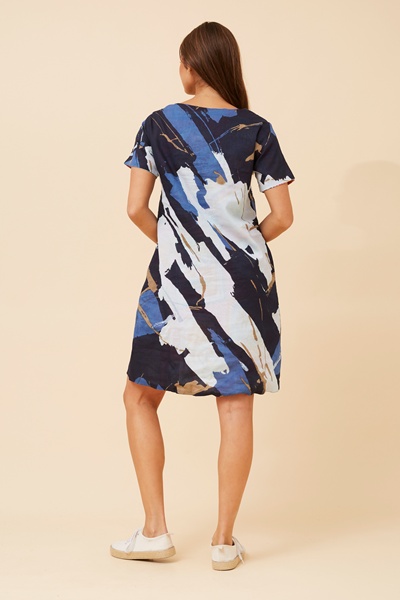 SHARVARI REVERSIBLE SHIFT DRESS