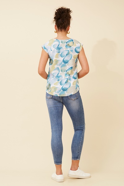 SHELLY BUBBLE PRINT TOP