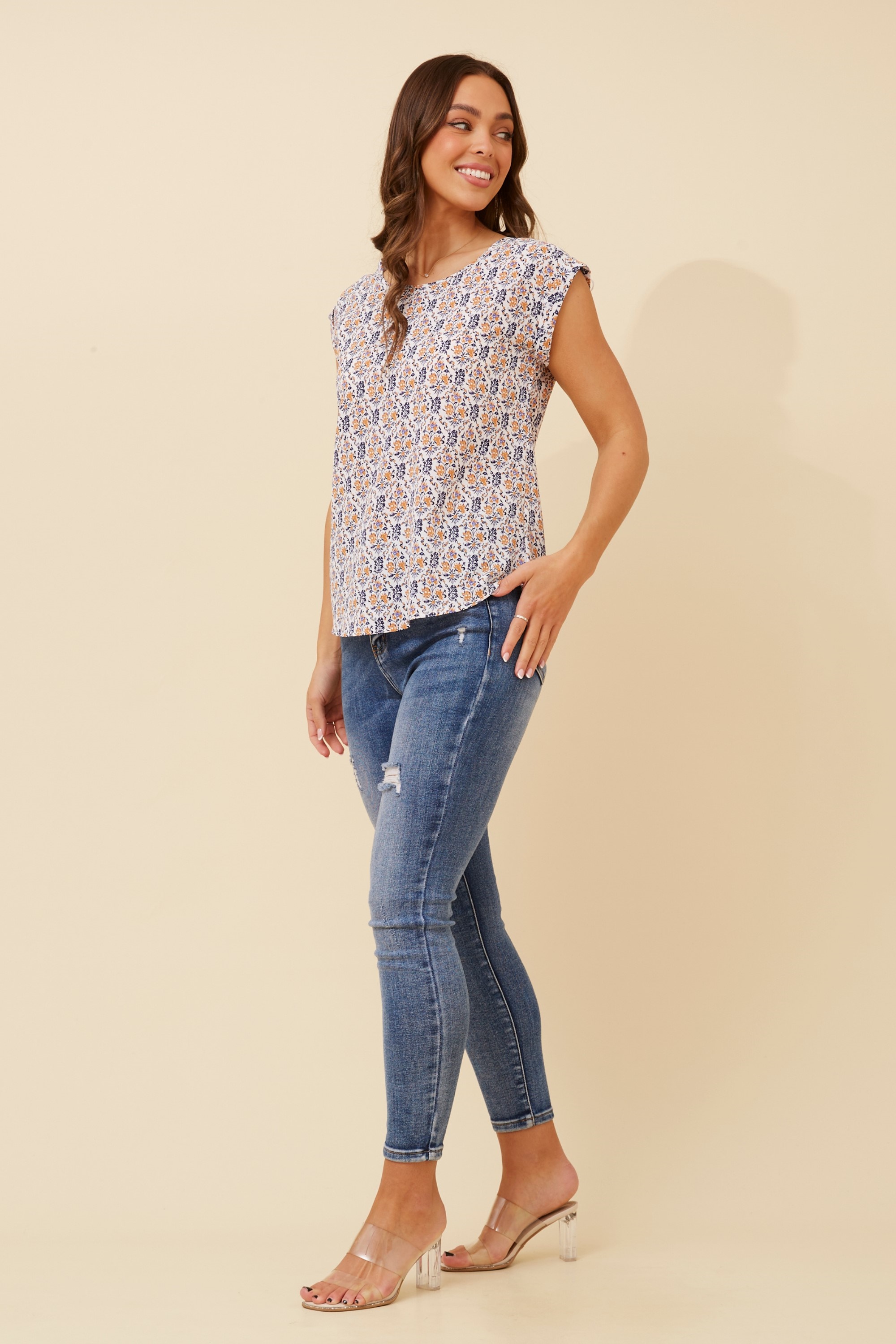 Shelly ditsy floral top Buy Online Femme Connection