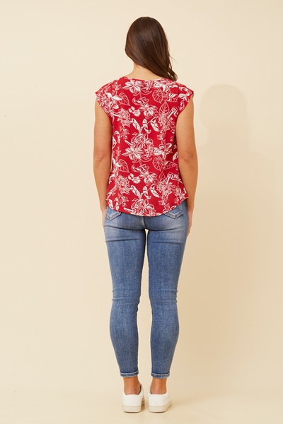 SHELLY FLORAL PRINT TOP